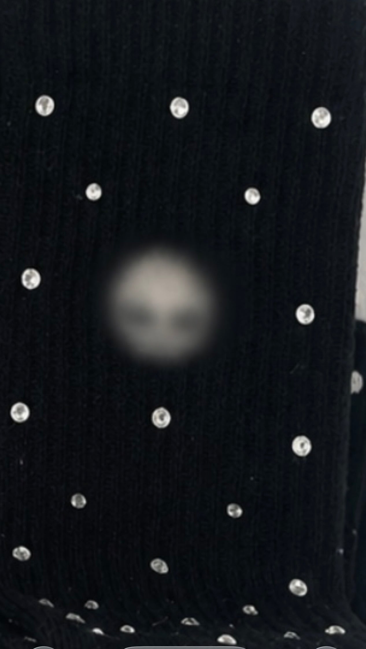Adult Rhinestone Sock